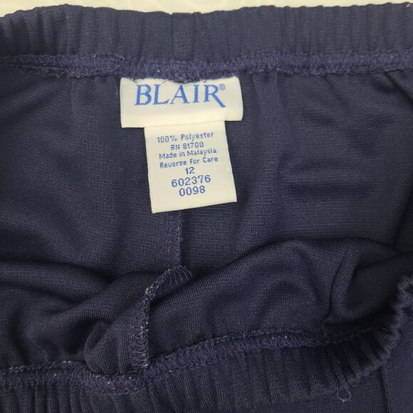 2 X 1 Blair Capri Pants Womens Size 12 Elastic Waist  NWT, Blue/green - Picture 4 of 8